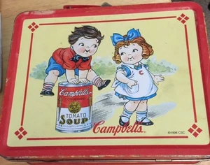 Fiambrera de metal coleccionable Campbell's Soup 1998 vintage - Imagen 1 de 4