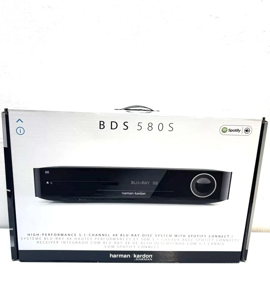 Harman/Kardon BDS580S  5.1  BluRayReceiver Spotify Bluetooth Wifi HDMI 4KUHD NEU - Bild 1 von 1