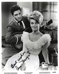 ANN MARGARET signed, pictured W/ELVIS Viva Las Vegas 8x10 w. COA unique offering - Picture 1 of 3
