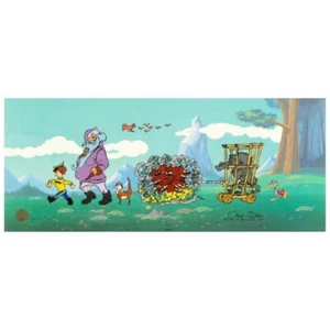 Chuck Jones "Peter & The Wolf" LE (#147/150) Hand-painted cel, Signed, 1993-COA - Picture 1 of 4