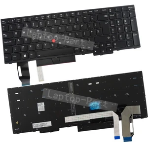 UK Backlit W/Pointer Keyboard for Lenovo Thinkpad E590 (Type 20NB 20NC) - Picture 1 of 2