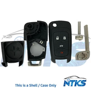 Remote SHELL CASE Compatible with GM Chevrolet Buick 2010 - 2017 / HU101 / 4-B - Picture 1 of 3