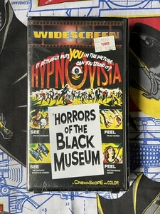 Horrors of the Black Museum VHS 1998 Clamshell Wide Screen CinemaScope SEALED - Picture 1 of 7