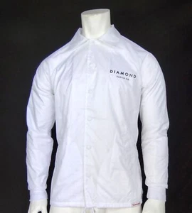Nueva Chaqueta de Entrenadores Diamond Supply Co. Piedra Blanca para Hombre RMHD-175 - Imagen 1 de 2