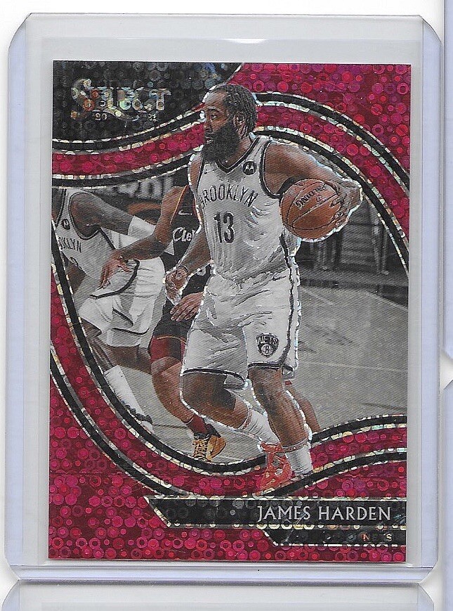 2020-21 Panini Select Courtside Red Disco Prizm /49 James Harden #212