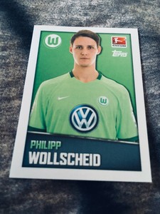 TOPPS BUNDESLIGA 2016/2017 FIGURE NR 388 MINT PHILIPP WOLLSCHEID