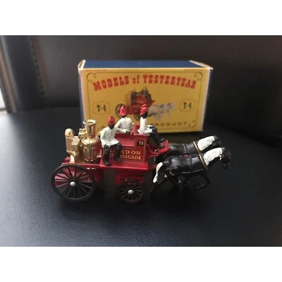 Vtg Matchbox Lesney Models of Yesteryear Y-4 Shand Mason Horse Drawn Fire Engine - Image 1 of 4