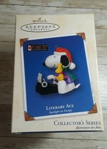 Hallmark Keepsake Snoopy Literary Ace #5 in Collector's Series - Picture 1 of 2
