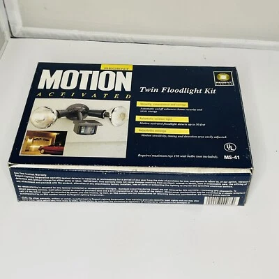 Kit de reflector doble activado por movimiento Regent MS41 nuevo caja abierta Foto 1 de 4