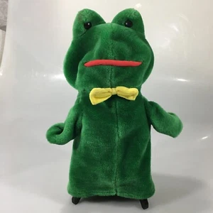 Marioneta de mano de felpa reversible Frog and Prince Caltoy 12" vintage - Imagen 1 de 8