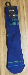 Stance x The Office "Thats What She Said" Classic Crew Socks Graphic Sock Large - Picture 1 of 5