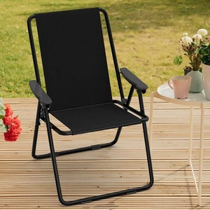 Heavy Duty Folding Beach Chair Portable Camping Lawn Chairs for Picnic Travel - Picture 1 of 8