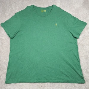 Polo Ralph Lauren Hemd Herren 4XL 4XB Grün Rundhals Pony Logo Tee Stickerei - Bild 1 von 8
