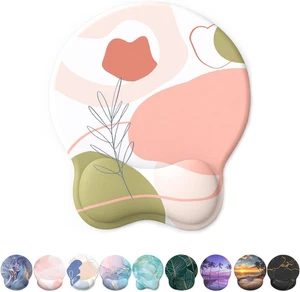 Mouse Pad with Wrist Rest, Comfortable Computer Mousepad with Gel Wrist Support - Picture 1 of 12