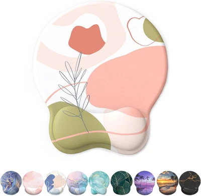 Mouse Pad with Wrist Rest, Comfortable Computer Mousepad with Gel Wrist Support - Image 1 of 4