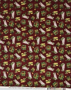 Debbie Mumm Santas Big Night Fabric Wilmington Prints 44” X 18” - Picture 1 of 1