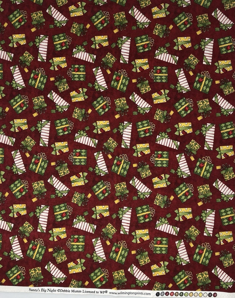 Debbie Mumm Santas Big Night Fabric Wilmington Prints 44” X 18” - Image 1 of 1