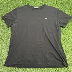 Lacoste Herren T-Shirt Schwarz 2XL Regular Fit Rundhals Pima Baumwolle Basic Freizeit - Bild 1 von 8