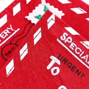 10 PIEZAS Sobres de Navidad Tela Rojo Papá Noel Bolsas de Caramelos Bolsas Árbol Orna... - Imagen 1 de 8