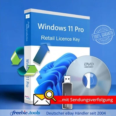 Windows 11 Professional (deutsch)  23H2 | Installations-DVD/USB-Stick+Retail-Key - Bild 1 von 2