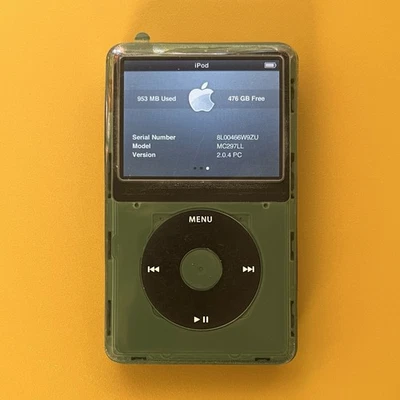 Apple iPod Classic 7th Gen – 512GB Flash, Olive/Military Green, 2000mAh, Taptic - Image 1 of 4
