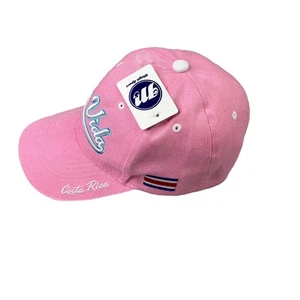 Costa Rica Hat Strapback Cap Adult Pura Vida Embroidered Flag Pink Tourist - Picture 1 of 7