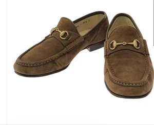 Gucci Damen Halbschuhe Wildleder Braun Camel Slipper Größe 35,5 Made in Italy - Bild 1 von 24