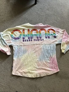 Maglia Disney Stitch Ohana Means Famiglia Pastello Spirito Arcobaleno Small S - Foto 1 di 6