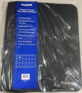 Pro Safe Premium 9-Pocket Zippered For Toploads Holds 252 Standard Toploads - Picture 1 of 1