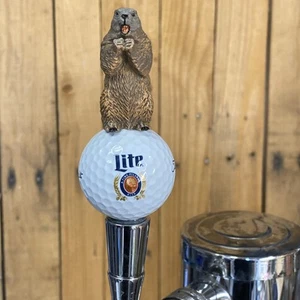 Caddyshack Golf Beer Tap Handle Miller Lite Gopher Keg Mini Short 4.5in - Picture 1 of 14