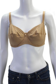 Lise Charmel Womens Charm Detail Basic Underwired Bra Solid Beige Size 34E