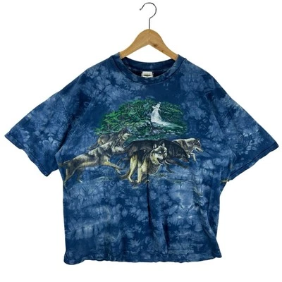 Camiseta Gráfica Vintage Rainforest Café Wolf Nature Talla XXL Gráficos Delanteros y Traseros Foto 1 de 4