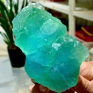 Muestra de cristal mineral fluorita cúbica verde transparente raro de 1,15 lb/China - Imagen 1 de 18