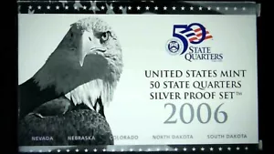 2006-S US Mint State Quarter 90% Silver Proof Set 5 Coins 21ohoc0928-3 - Picture 1 of 6