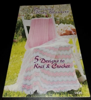 CJ5 ASN 2006, PRECIOUS BABY BLANKETS  LEAFLET - 5 DESIGNS TO KNIT & CROCHET - Image 1 of 4