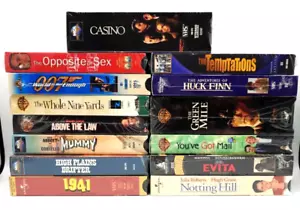 14 Sealed VHS Lot Movies Casino, Opposite Sex, 007, Green Mile Above the Law - Imagen 1 de 10
