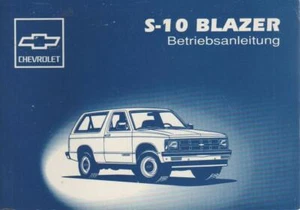 CHEVROLET S-10 BLAZER Operating Instructions 1993 Operating Instructions Flight Book BA - Picture 1 of 1