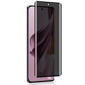 PELLICOLA PRIVACY IN VETRO TEMPERATO CURVO Per REALME 11 PRO PLUS NERA LUCIDA - Zdjęcie 1 z 11