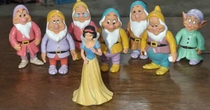 Disney Snow White And The Seven Dwarves 6" Vintage Posable Figures - Picture 1 of 6