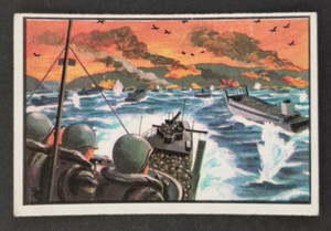 Vintage 1954 Bowman U.S. Navy Victories Card #9 (Soft Corners)