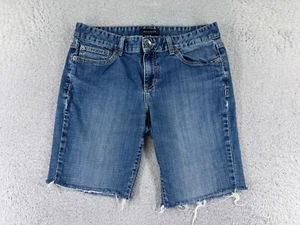 Madison Shorts Womens 10 Blue Denim Jean Cutoff Mid Rise Cotton Blend 29x9 - Picture 1 of 15