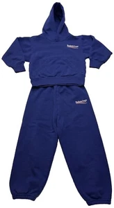 Balenciaga Kids Political Campaign Brushed Fleece 2-Piece Set Size 4 Blue - Picture 1 of 20