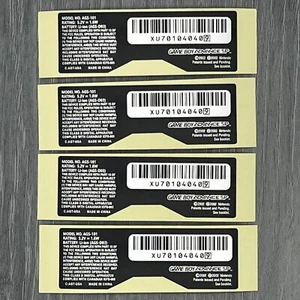 x4 Game Boy Advance GBA SP Replacement Barcode Sticker Labels AGS 001 - Picture 1 of 2