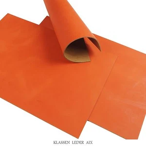 Rindsleder Orange Pull-Up 2,2 mm Dick A5 Format Leder Stück Leather 103 - Bild 1 von 1