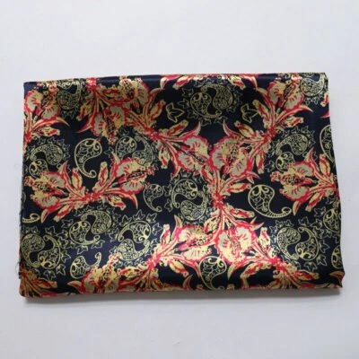 Tela de cachemira retro de 1 yarda material estampado satinado suave para bufanda Foto 1 de 4