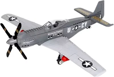 P-51 Mustang Fighter Jet Building Block Set, WW2 American Fighter Bomber 258 Pcs - Image 1 of 4