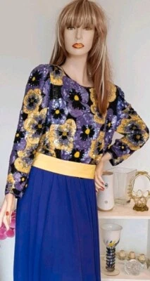 Rarität handbestickt,Luxus,neuwertig ,Abendkleid Gr.42 - Bild 1 von 3