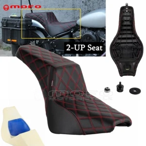 Step-up Seat LS For Harley Softail FXST FLSL Street Bob FLDE FLHCS FXBBS 2018-up - Picture 1 of 10