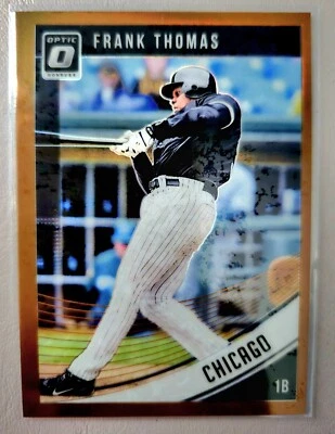 2018 Panini Donruss Optic Bronze Prizm Frank Thomas #81 Chicago White Sox - Image 1 of 2