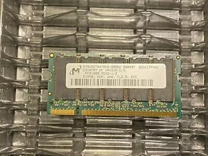 Micron 512MB PC2100E DDR 266 CL2.5 ECC Unbuffered SODIMM MT9VDDT6472HG-265D2 - Picture 1 of 1